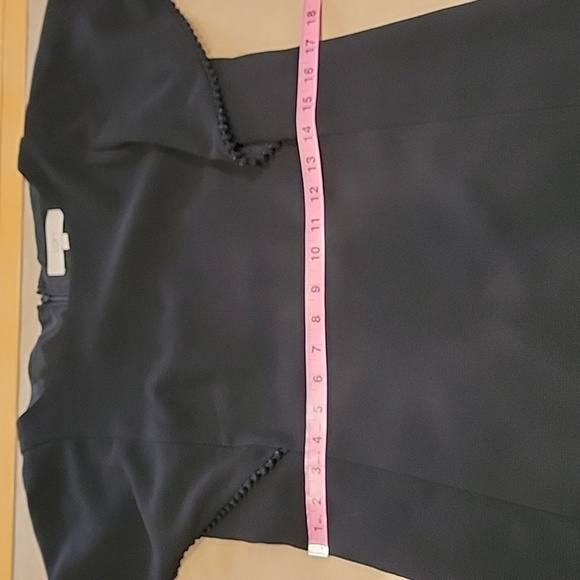 Loft Size 4 Black Flutter Sleeve Sheath Dress, Gently Used Condition - Picture 12 of 16